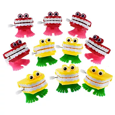 Wind Up Teeth Chattering Toy Fake Teeth Toys With Eyes Children's Funny Honest • $19.10