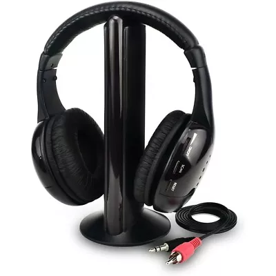 $28.77 • Buy Wireless TV Headphones 5 In 1 Home Headset For TV Watching TV Ears Microphone 
