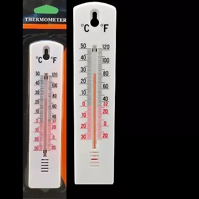 Wall Thermometer Indoor Outdoor Temperature Room Kitchen Greenhouse Home Garden • £2.45