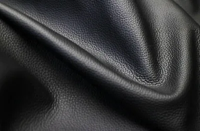Finest Quality Whole 8sqft Sheep Hide Skin Nappa Soft Leather Black - UK Seller • £22.95