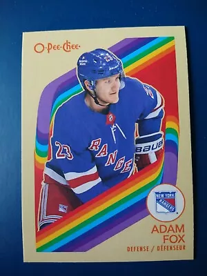 2023-24 O-Pee-Chee OPC Retro Adam Fox #521 New York Rangers  • $0.99