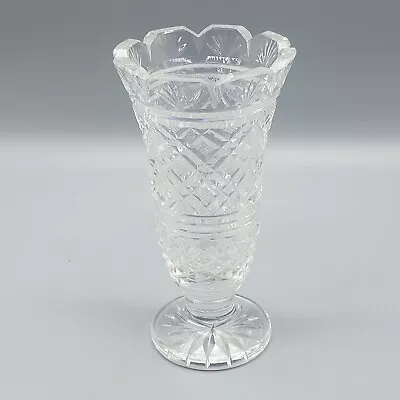 Beautiful Waterford Crystal Footed Georgian Strawberry Vase Castle Top 7  • $54.99