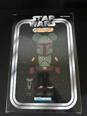 Medium Toy Be@rbrick Star Wars 400% & 100% BOBA FETT Recovered Armor Bearbrick • $229.99