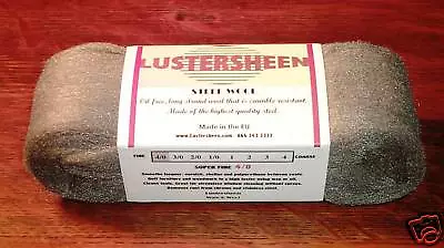 Lustersheen Oil Free Steel Wool 3.5 Oz Skein Grade 4 (Extra Coarse Grade) • $6.12