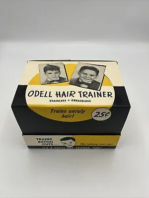 Odell Hair Trainer Barber Shop Display 12 Bottles Full Unused 1950s Old Stock • $199.95