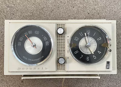 Vintage Rare Motorola Cx27w Alarm Clock Transistor Radio White Lazalarm • $39.99