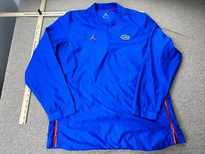 Florida Gators Team Issued Jacket Pullover Jordan XL University Football Blue • $48.99