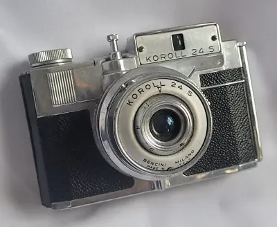 Vintage Bencini Koroll 24 S Camera Italy 1960s 120 Film Medium Format WORKING • £28