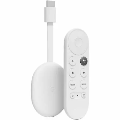 $59 • Buy Google Chromecast With Google TV 4К Media Streamer With Google Assistant - Snow