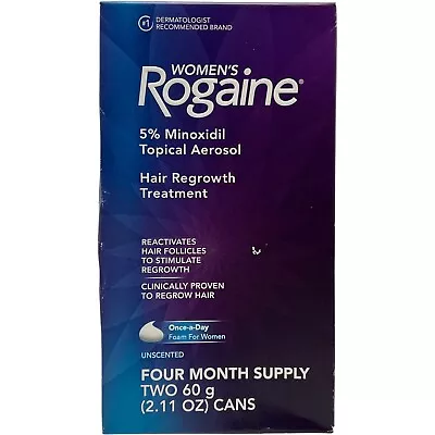 Rogaine Women's Four Month Supply Hair Regrowth Treatment Unscented Exp-05/2024 • $29.99
