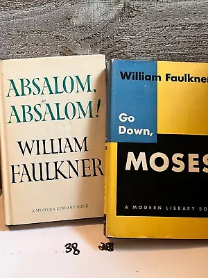 William Faulkner Modern Library Lot Go Down Moses - Absalom Absolom • $22