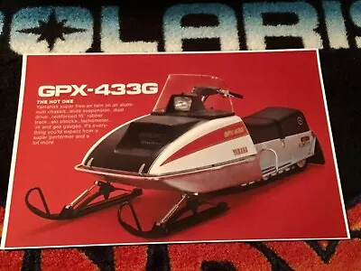 🏁 ‘75 YAMAHA GPX 433 Snowmobile Poster    Vintage Sled gpx433 • $21.88