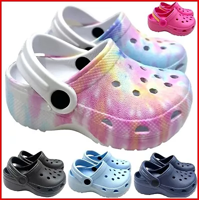 Kids Infant Beach Clogs Boys Girls Sandals Shoes Breathable Crocs UK Size 5-9 • £13.99