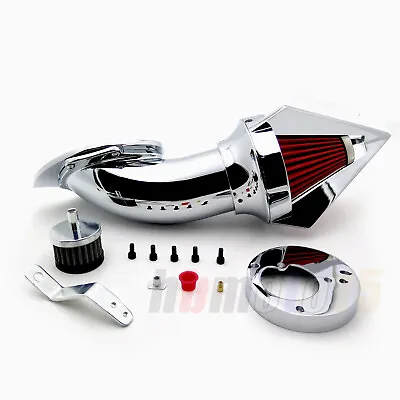 Air Cleaner Intake Filter Kit Diamond Chrome For Honda Vtx1300 Vtx 1300 86- 2012 • $96.35