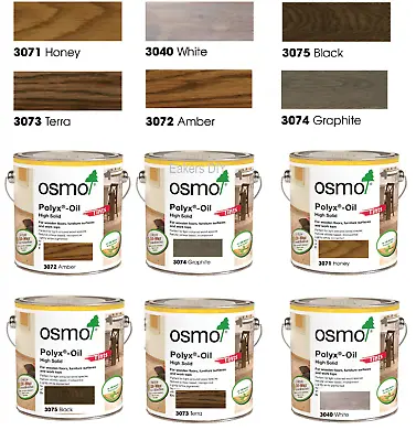 £37.57 • Buy Osmo Polyx Oil Tints 3040, 3067, 3071, 3072, 3073, 3074,3075  750ml & 2.5l