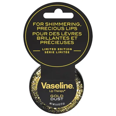 £3.50 • Buy New Sealed Vaseline Lip Therapy Gold Dust Tin - Limited Edition | Buy 2 Save 10%