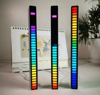 Moving RGB Light Bar Sound Activated Multi-Colored 1Pc Many Settings USB White • $12.99