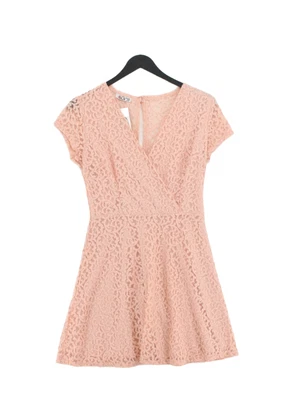 £8.90 • Buy Wal-G Women's Midi Dress S Pink 100% Polyester Short Sleeve Midi V-Neck A-Line
