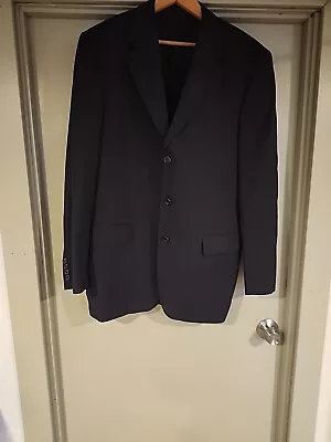 Hugo Boss Angelico/Lucca 3-Button Wool Blazer Sport Jacket Black-E.U.50R US 40 • $34.99