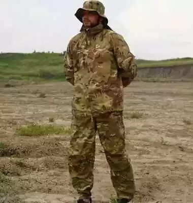 Multicam Camouflage Raincoat Suit With Goretex Membrane Waterproof Raincoat For • $375