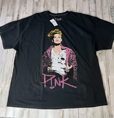 P!NK Pink  RUE+ Black Shirt Size 3X Pop Rock Singer Artist NWT • $28.88