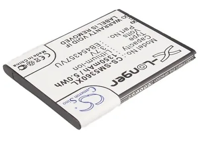 Li-ion Battery For Samsung GT-S3350CWAXEU GT-S5300 GT-S5301 3.7V 1350mAh • £16.02