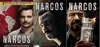 Narcos Pablo Escobar TV Series Complete Season 1-3 (1 2 & 3) NEW DVD BUNDLE SET • $20.98