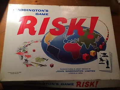 Rare John Waddington  RISK  Board Game - GOOD Condition • £21