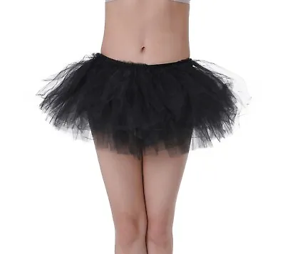 Womens Adults Girls Dance Tutu Skirt Ballet 5 Layer Layered Pettiskirts Costume  • $13.95
