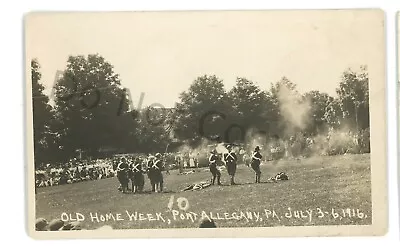 RPPC Old Home Week PORT ALLEGANY PA McKean County 1916 Real Photo Postcard • $17.99