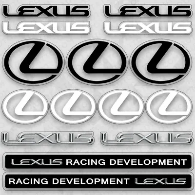 $8.99 • Buy For Lexus Racing F Sport Car Logo Sticker Vinyl 3D Decal Stripes Decor GIft