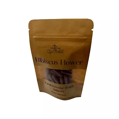 Hibiscus Flower 100% Organic Capsules 500 Mg Quantity 30 • $8.60