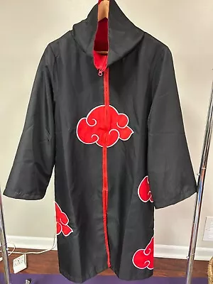 Naruto Akatsuki Robe Cloak Coat Anime Cosplay Costume For Halloween NEW Version • $0.99