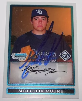 Matthew Matt Moore Signed 2009 Bowman Chrome Rookie Card Auto • $12.29