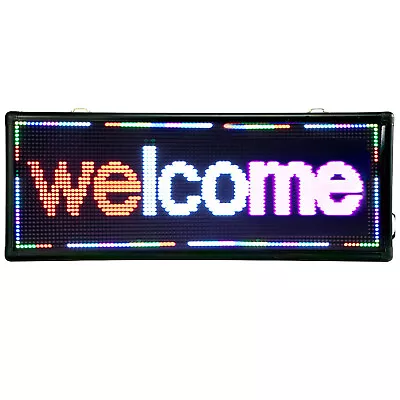 3 Color Led Scrolling Sign 40 X 15inch Sign Board Display  Fit For Advertising • $115