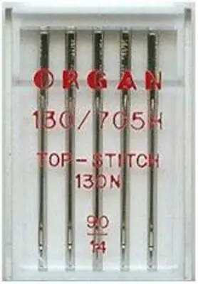 Sewing Machine Needles Top Stitch Size 90/14 Will Fit Brother Janome Singer • £3.19