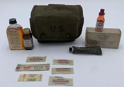 Vintage WW2 WWII US Army Avery M2  Jungle 1st Aid Kit & Original Contents Nice • $109.99