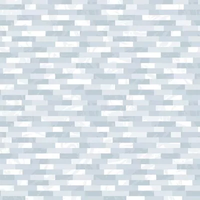 Blue Gray Marble Linear Mosaic Tile Self Adhesive Vinyl Contact Paper Peel Stick • $15.99