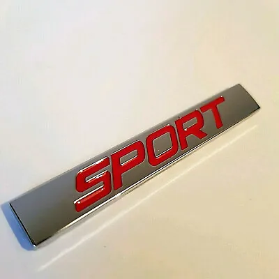 Sport Metal Red Silver Badge Styling Emblem For Fiat 500 500C 500L 500X Abarth • £4.95