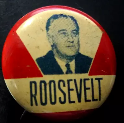 1936 FRANKLIN D. ROOSEVELT FDR PRESIDENT Campaign Pin Pinback Button Political • $15