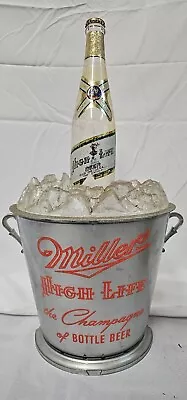 Vintage Miller High Life Champagne Ice Bucket Sign With ORIGINAL Box • $149.99