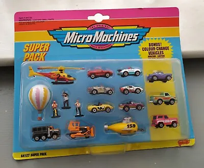 Micro Machines 'Super Pack' - Galoob Sealed/Carded ( Bonus Colour Change ) Rare • £99.99