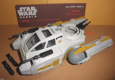 Star Wars Rebels Y-Wing Yellow SCOUT BOMBER Toy Ship Vehicle For Action Figure • $52.99