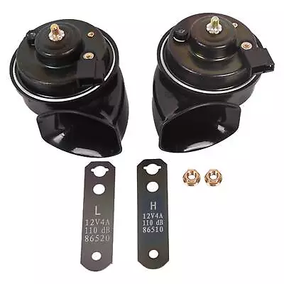 2PCS Black 12V BX Trumpet Horn Kit For Toyota 4 Runner Avalon Camry • $33.50