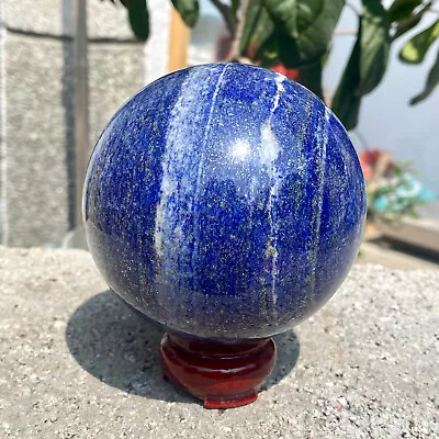 2.37LB Natural Lapis Lazuli Jasper Quartz Sphere Crystal Ball Reiki Healing • $0.99