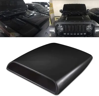 Black Car Air Flow Intake Scoop Bonnet Vent Cover Hood Universal Decorative Trim • $15.99