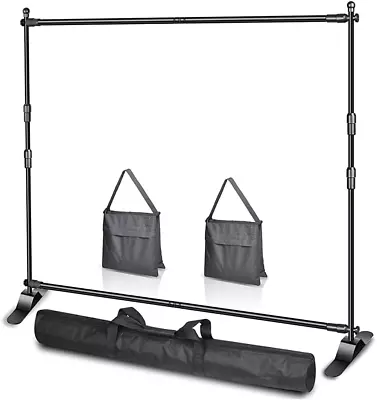 10 X 8Ft (W X H) Photo Backdrop Banner Stand - Adjustable Telescopic Tube • $125.67