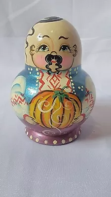 Nesting Dolls Wooden Hand Painted Vintage Matryoshka Russian Size 5  • $22.95