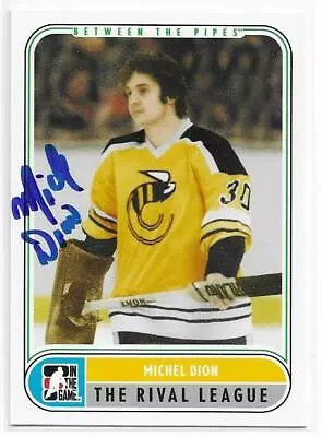 MICHEL DION Autographed Signed 2007-08 In The Game Card Cincinnati Stingers COA • $15