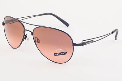 Serengeti BRANDO Satin Black / Drivers Gradient Sunglasses 7887 58mm • $299